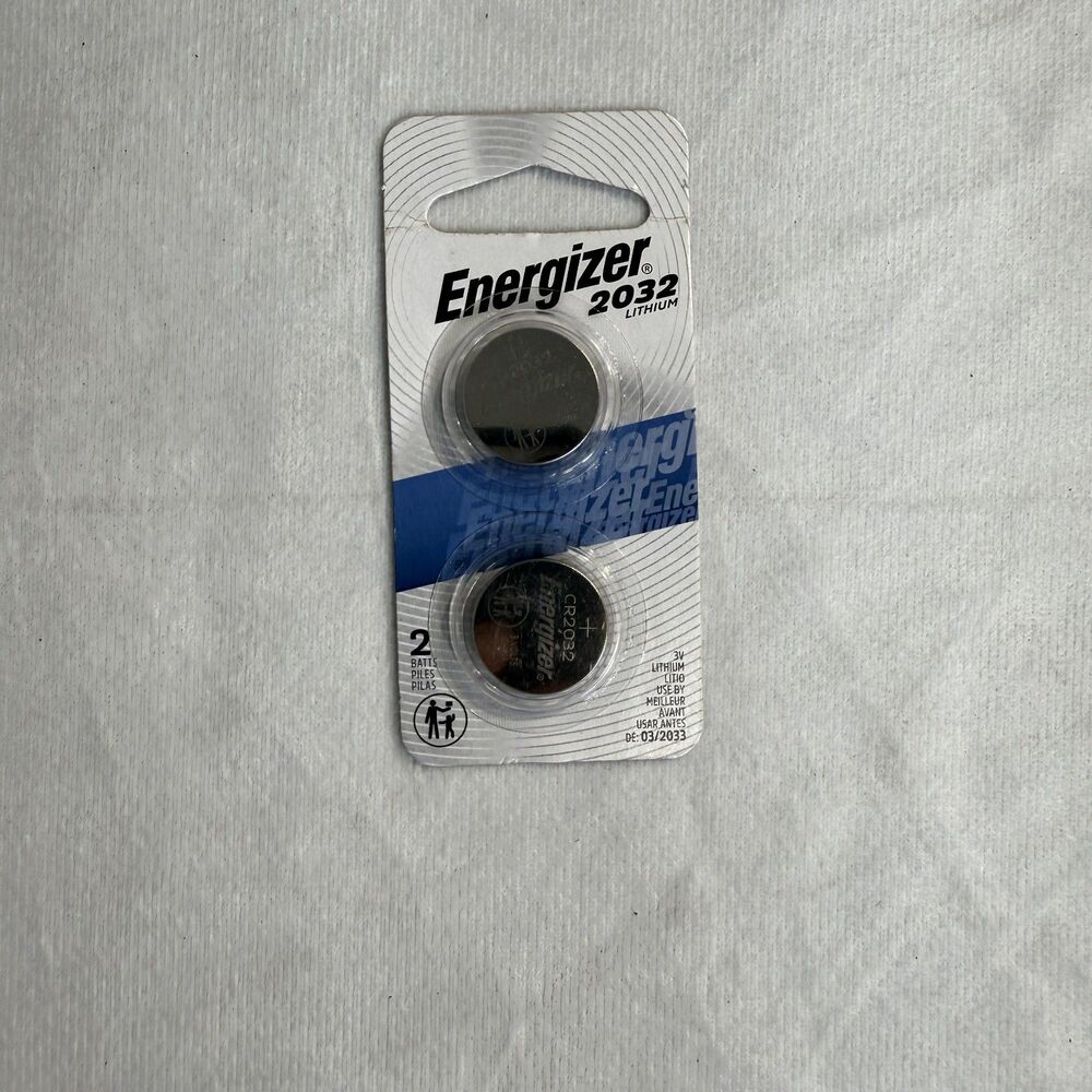 Energizer 2032 Batteries - Lithium Coin Battery NEW 2 Pack